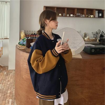 New Winter Thickened Loose Plush Jacket Women's Fashion Baseball Jacket Top Trend