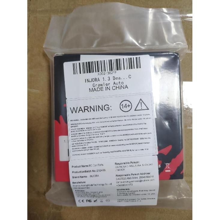 INJORA 1.3 Beadlock Wheel - Brass Wheel Rims for TRX4M SCX24 Upgrade 1/24 1/18 RC Crawler Car