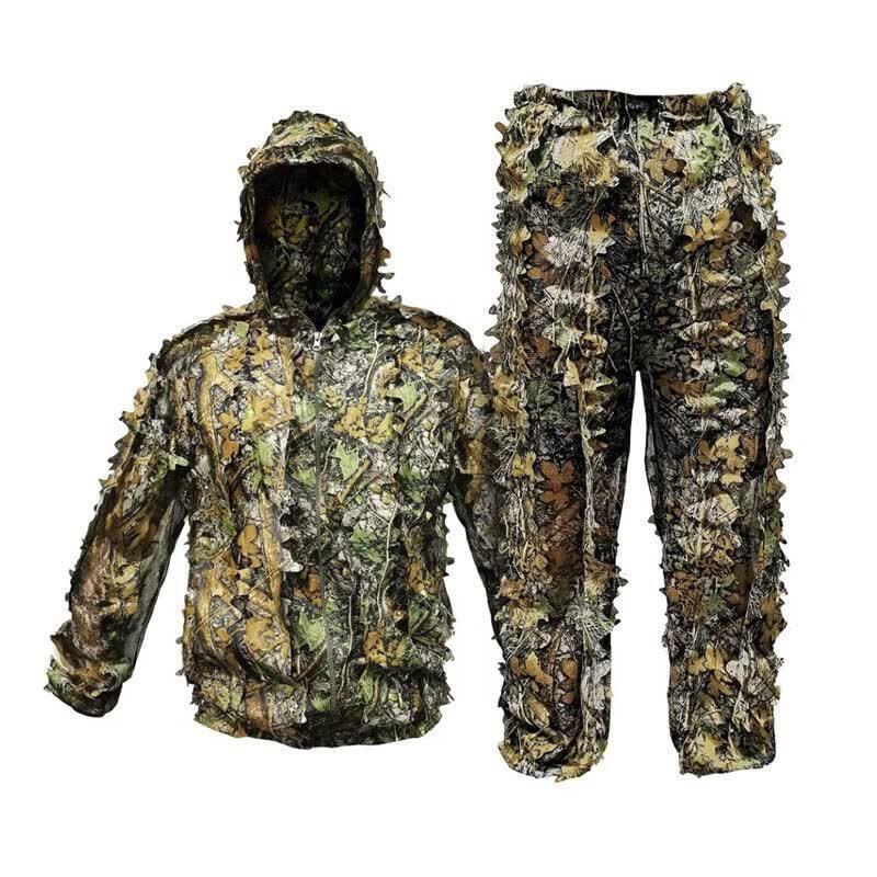 Breathable 3D Leaf Camouflage Ghillie Suit
