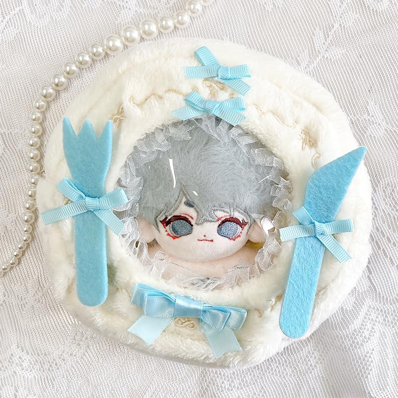 Decorative stuffed pouch for 10cm Ita Ita Ita blue cutlery, size, bag, small, adult, Oshikatsu, bag, mini, bag, clear, transparent, [Used]