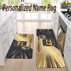Custom Name Boston Bruins Flannel Area Rug Kitchen Floor Mat Personalized Home Decoration