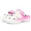 Crocs Classic Platform Clog Court Elf Peach Pink Love Gift Box Retro Beach Hole Shoes Women's Pink White