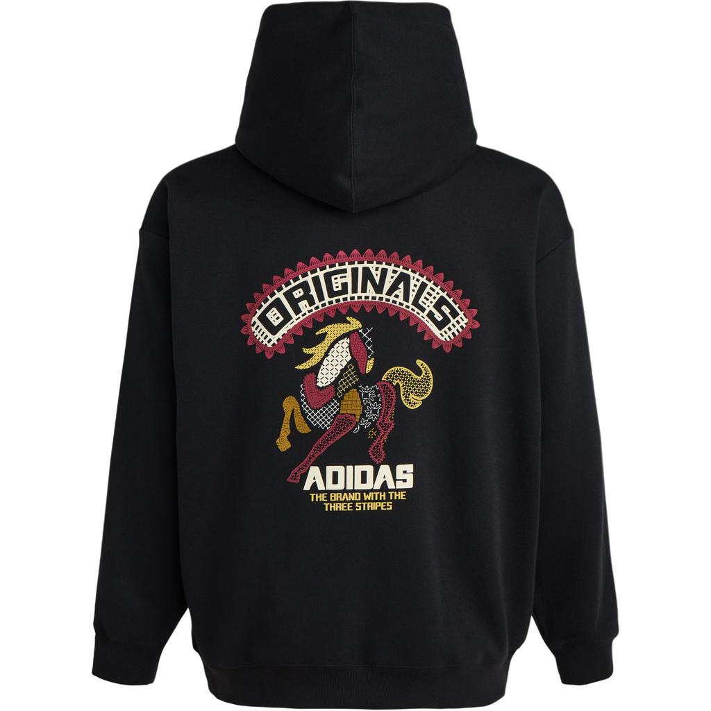 Adidas Originals FW25 Hoodie Year Of The Horse Limited Edition CNY New Year Double-Sided Knitted Sports Hooded Sweatshirt Men Hoodies KT0645