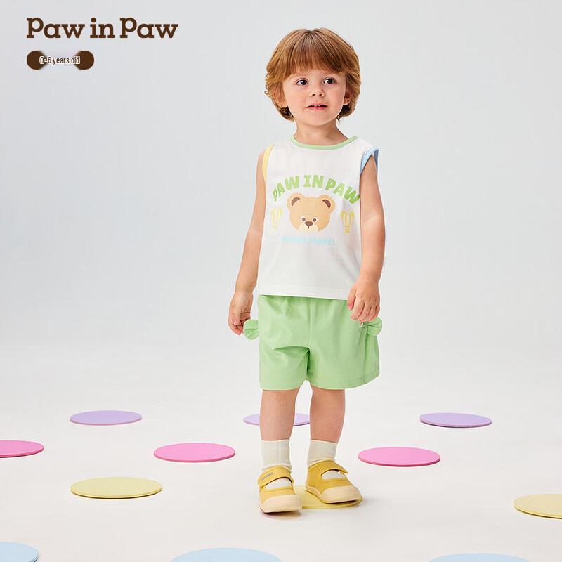 

PawinPaw Baby Boy Cartoon Bear Vest & Shorts Set 90
