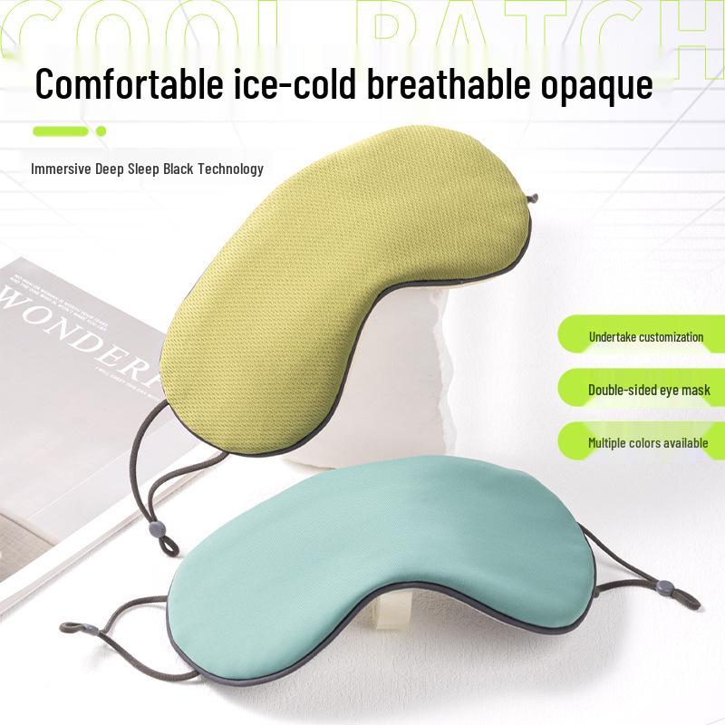 Reversible Sleep Eye Mask: Warm & Cool, Light Blocking, No-Eye Pressure, Fashionable with Ear Protection