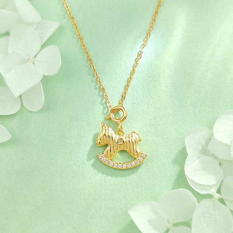 S925 Sterling Silver Zodiac Birth Year Pendant Necklace 2026 - Women's Light Luxury Clavicle Chain