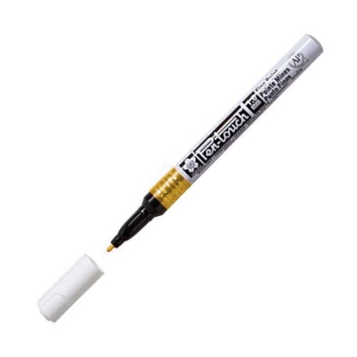 Marqueur - SAKURA - Pen-Touch Fine - 1,0 mm - Jaune - Indélébile