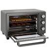 21L Mini Countertop Oven, 100 degrees C-230 degrees C Adjustable Temp - Grey