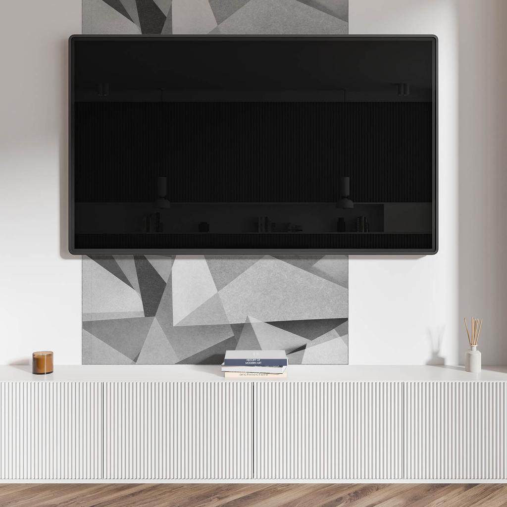 Dekor Winylowy Z Wzorem Samoprzylepny Do Sypialni 100X50 Cm Abstrakcyjny Wzór Wielokątów