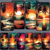 Beautiful Seaside Coconut Trees Phone Case For Redmi Note 13 14 15 Pro Plus 12 13C 12C 15C 9 10 10C 9T 9C 9A TPU Soft Cover Clea