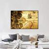 Mappa decorativa vintage Immagine decorativa da appendere per soggiorno Forniture per studio Decorazione per la casa Decorazione da parete