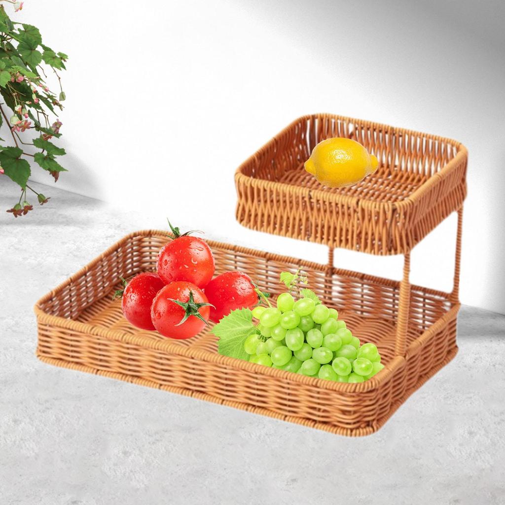 Geweven Mand Weefmand Opbergmand Mand Container Bureau Diverse Spullen Opbergdoos Bureau Organizer voor Bureau Slaapkamer