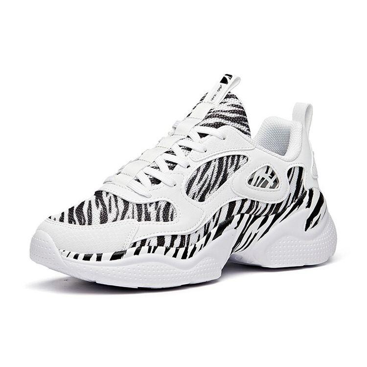 Anta Training Series Comfortable Daily Low-Top Training Shoes Women Sneakers Black White 122037756-6