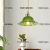 Nordic Minimalist Glass Lotus Leaf Pendant Light for Entryway, Balcony, or Bedside.