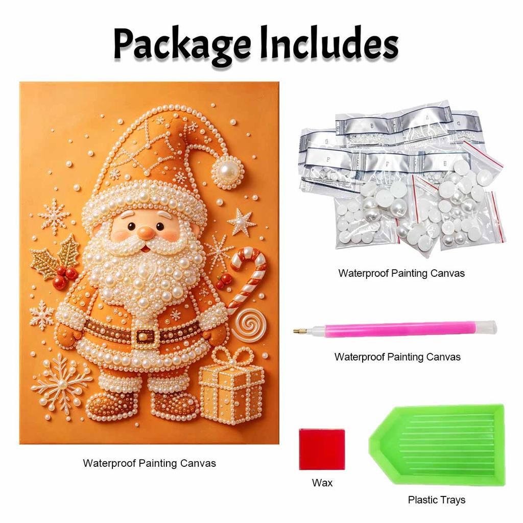 Weihnachts-Perlenmalset Weihnachtsmann Handgemachtes DIY Heimdekoration Malerei