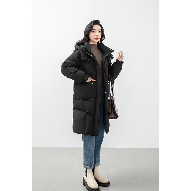 

YAYA 2024 Женская длинная парка на пуху с капюшоном M