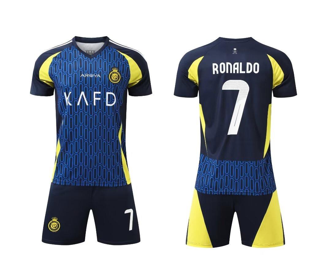 

24-25 Riyadh Away No. 7 Club Football Jersey Children S Clothing Adult Set Size 14-3Xl 14 yards/90