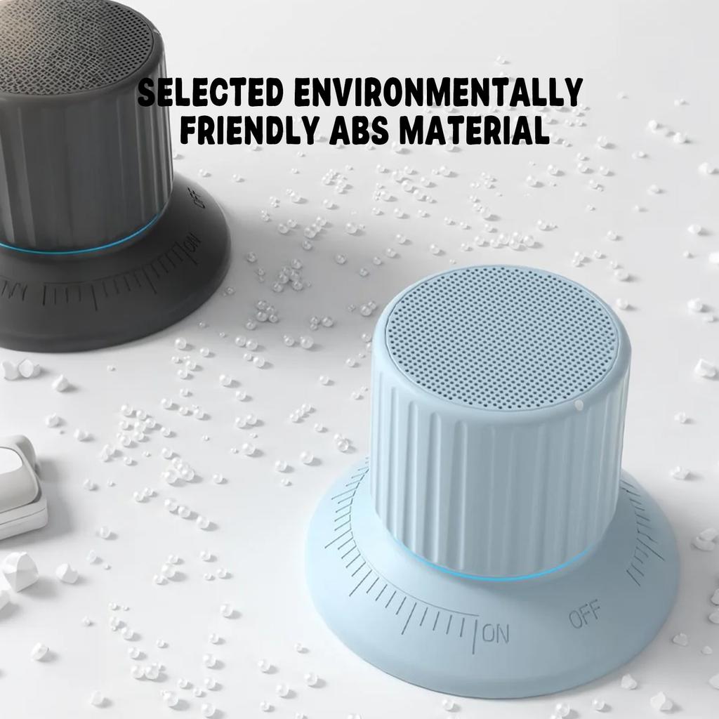 Magnetic Water Proof Bluetooth Speaker With Lighting,small Wireless Speaker ,volume Knob & 360° Sound. Portable For Home, Outdoors & Bathroom