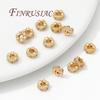 6mm 18K Gold Plated Beads Separators,Fashion Rhinestone Beads For Jewelry Making Spacer Beads DIY Necklace/Bracelets Accessories