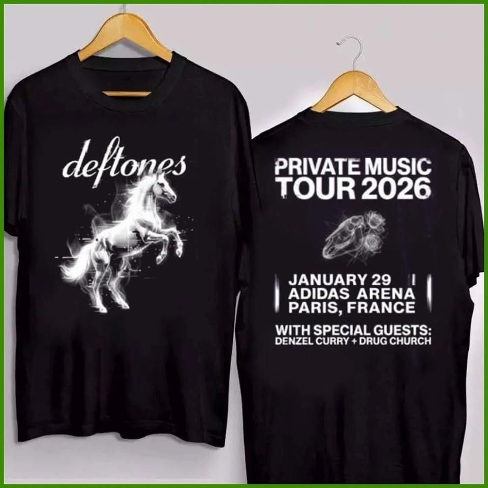 HOT Deftones Private Music Tour 2026 January 29 2026 Reprint Gildan Cotton S