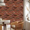 Papier peint brique rouge pour salon et chambre 50x1000