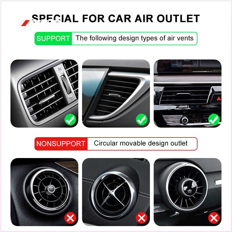 1pcs Gravity Car Phone Holder Air Vent GPS Stand Car Accessories for Toyota TRD GR Yaris Mark-X Mirai Yaris Corolla Avensis Aygo Vitz Vios