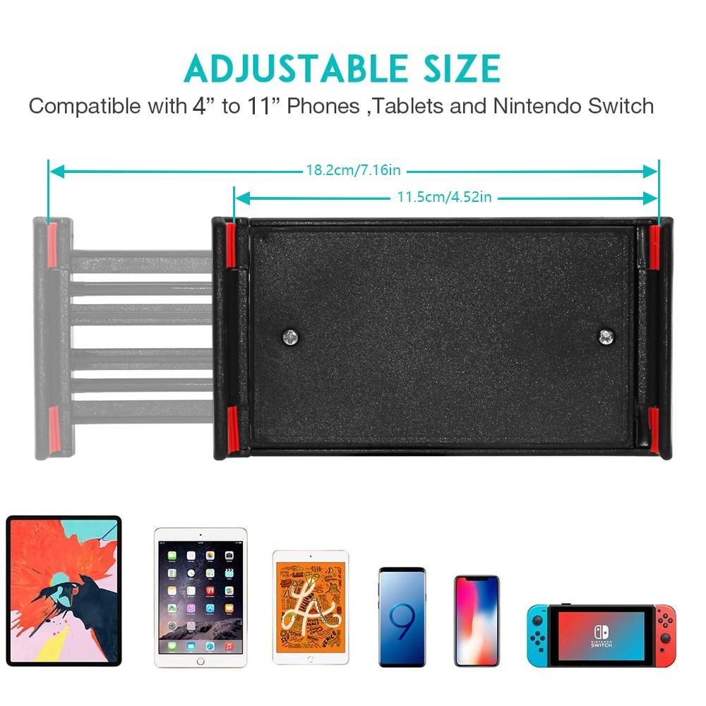 Xnyocn Universal Tablet PC Stand Car Air Vent 4 To 11 Inch Phone Mount Holder for IPad Pro Mini Air Iphone Samsung Xiaomi Pad