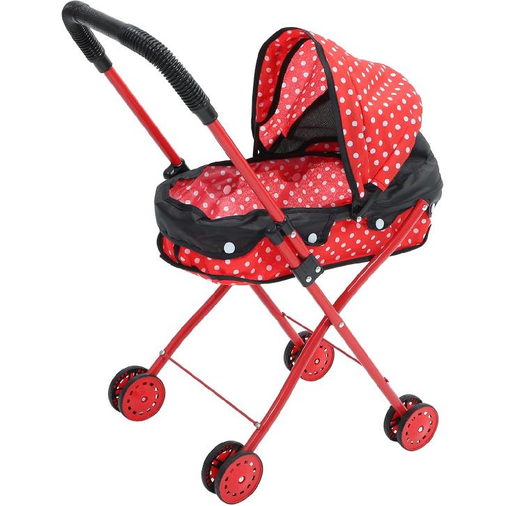 Vaguelly Doll Stroller Hand Cart Babies Dolls Stroller Wagon Furniture Dolly Trolly Dolly Mini Toys for Furniture Dollies Toys Push Cart Little Doll