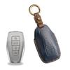 The new retro key cover is suitable for Geely Emgrand Binrui car hand-stitched leather key case ring.