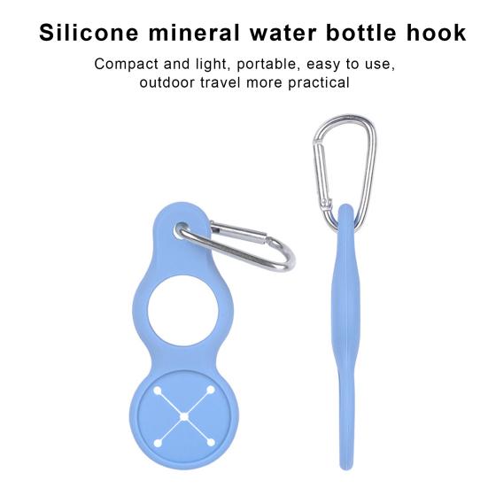 Nosič lahví na vodu Závěsná přezka Odolná proti opotřebení Lehká Mini velikost Venkovní cestovní silikonový držák láhve na vodu