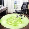 1pc Cucumber Slice Office Round Area Rug, Indoor Mat Suitable For Office, Under Office Chairs Bedroom Living Room Home Decor, Room Deco