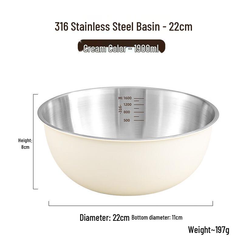 

Handon 316 Stainless Steel Food Grade Salad Bowl