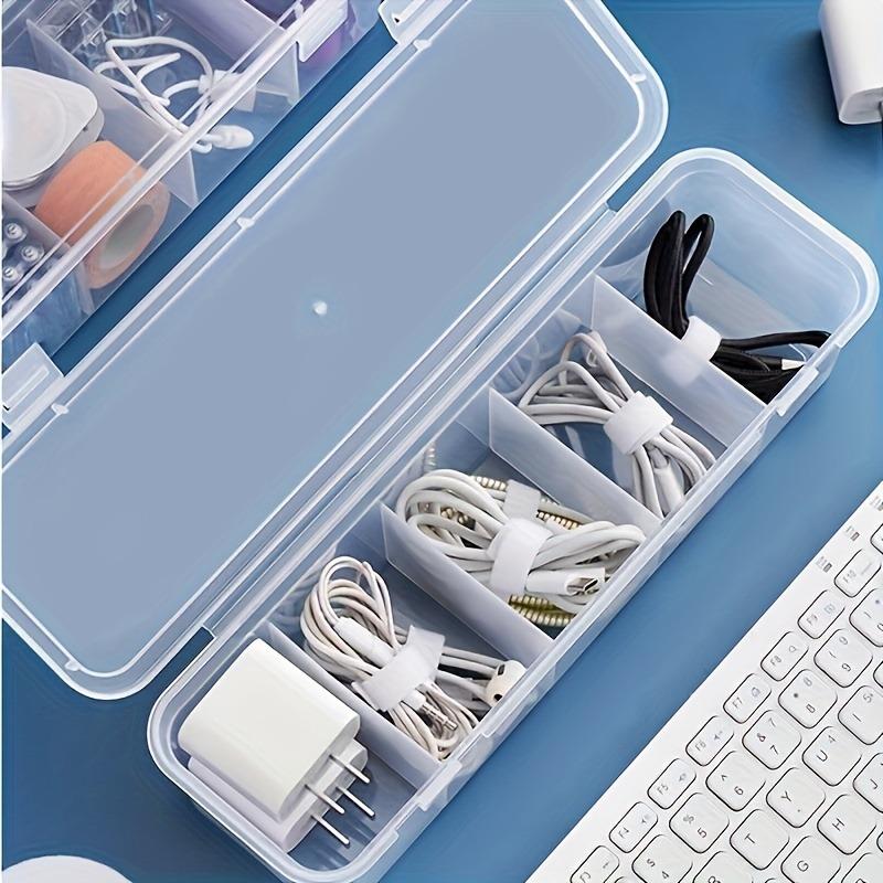 Large capacity covered cable storage box