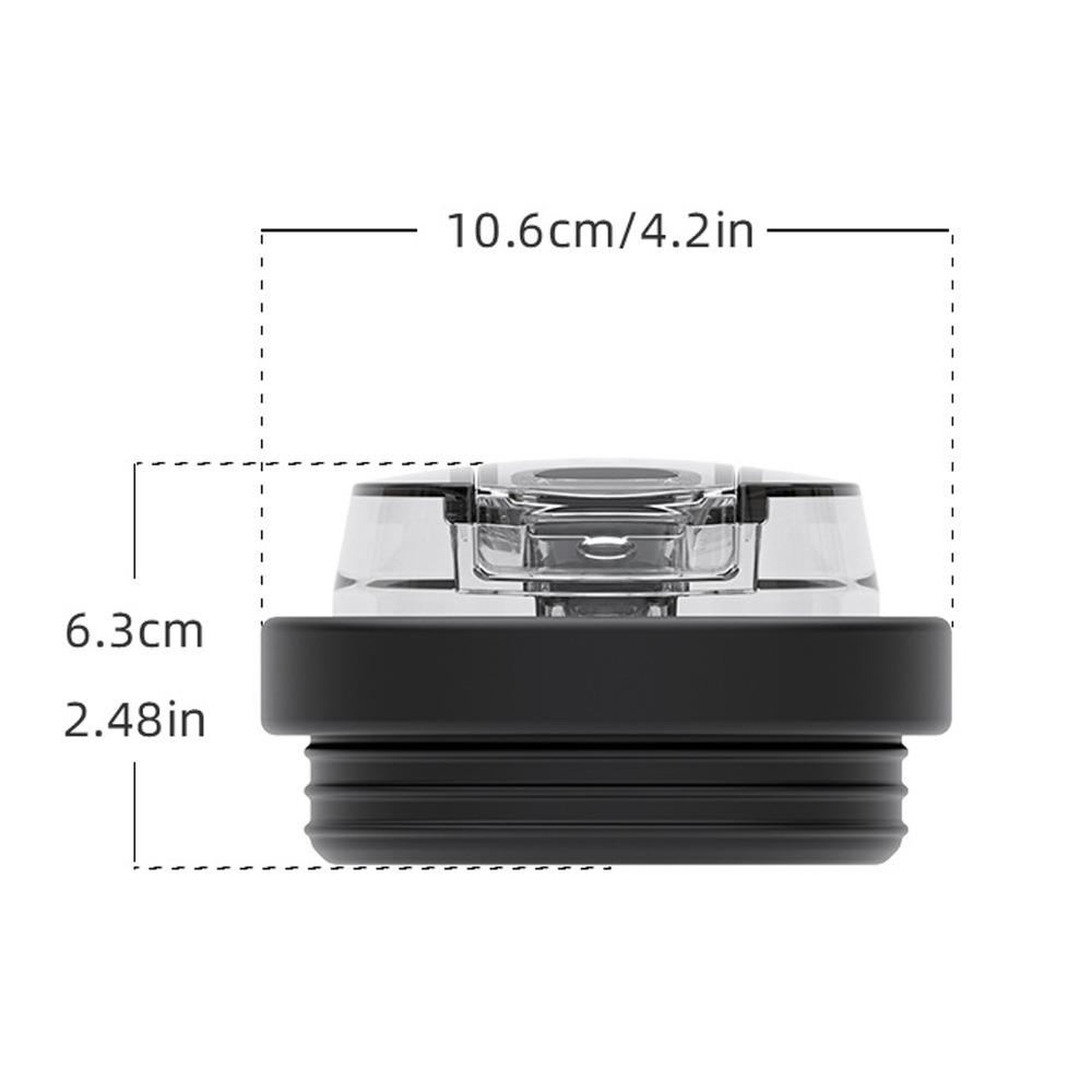 Silicone Cup Lid Tight Structure Two Separate Drinking Spout Sip Cover Compatible with 40oz Smooth Rounded Lid for Water Bottle