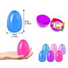 200/100pcs Easter Egg Twisted Opening Eggshell Waterproof Gift Packing Box Reusable Empty Bright Eggshell for 2025 Spring Easter