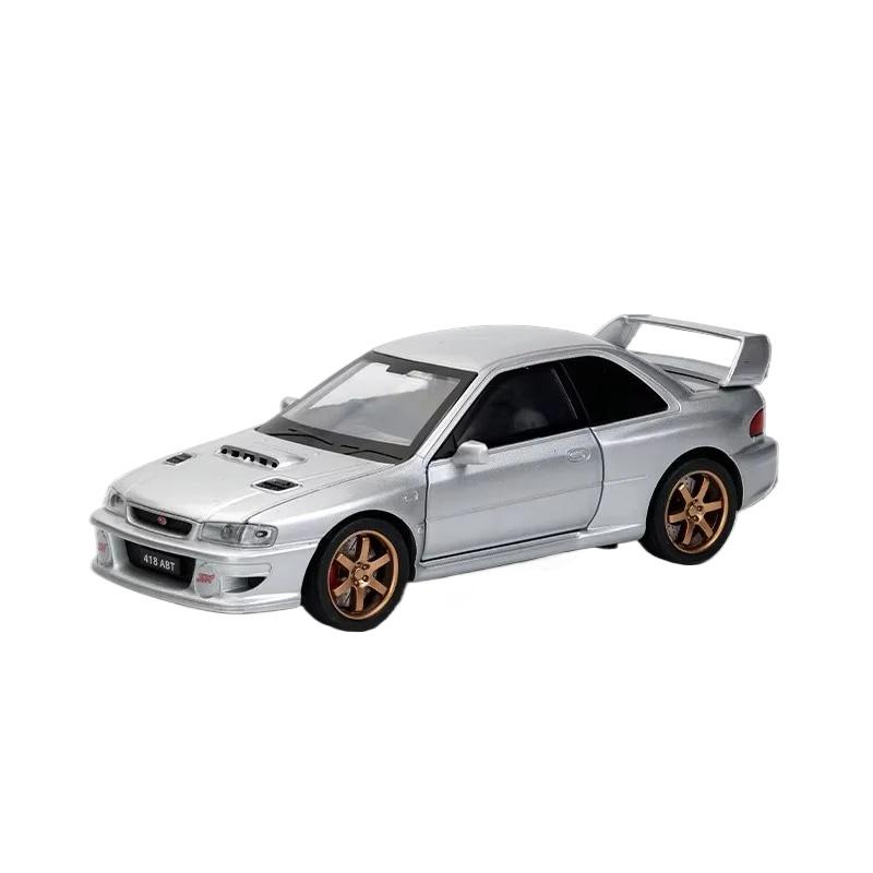 1/32 Subaru Impreza WRX STI Alloy Sports Car Model Diecasts Metal Racing Vehicles Car Model Simulation Sound Light Kids Toy Gift