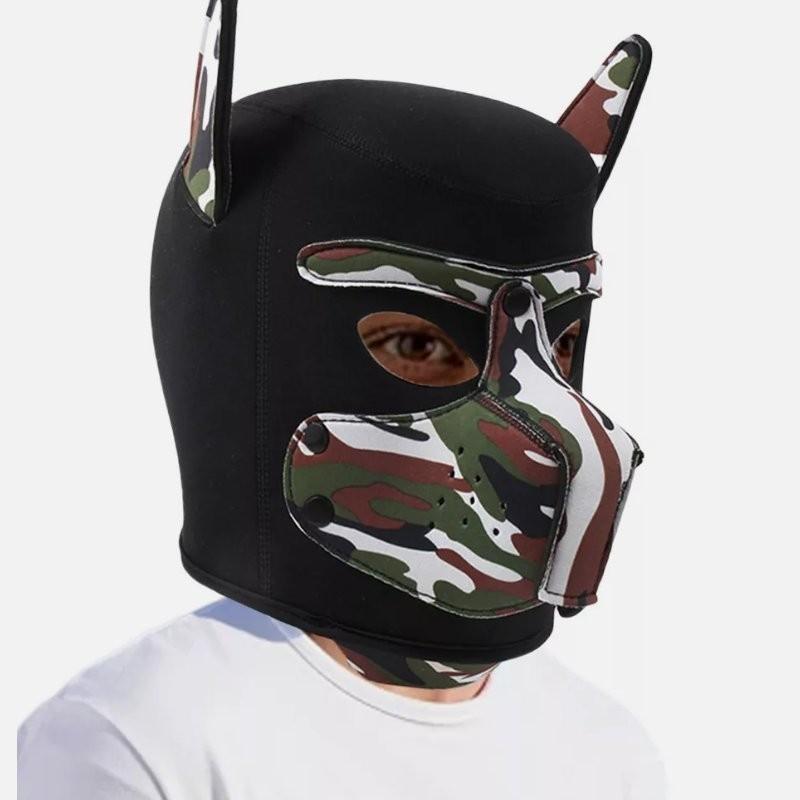 Puppy Hood Halloween Role Play Dog Mask Cosplay Full Head Cover Couples Toys Sex
