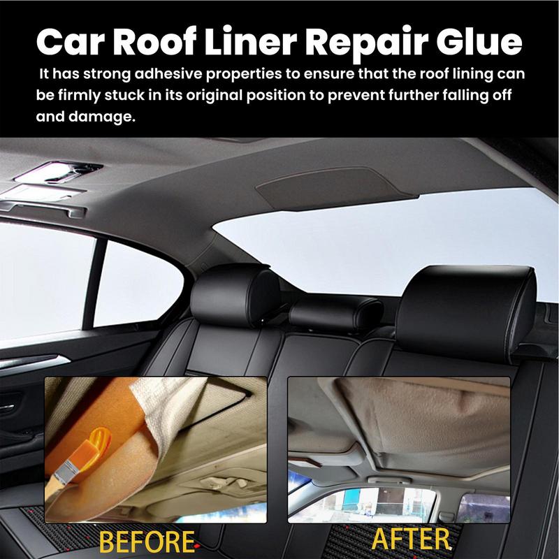 Car Roof Liner Repair Glue 100g Automotive Adhesion Promoter Quick Drying Leather Headliner Repair Adhesive Strong Fabric Liquid