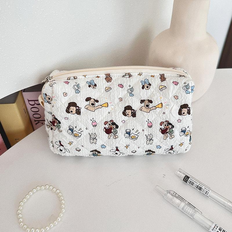 Cute Cartoon Print Women'S Cosmetic Bag Portable Ladies Makeup Case Travel Storage Bags Casual Female Clutch Purse