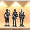 Knight Statue Creative Vintage Art Crafts Decorative Figurine Tabletop Ornament for Desk Shelf Living Room Entrance Home Decor