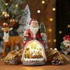 Christmas Cabin Figurine Musical Box Light Christmas Ornaments Decorations Music Box Battery-operated New Year's Night Light
