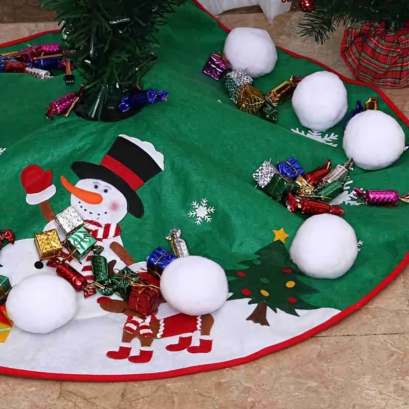 30pcs/20pcs Fake Snowballs Indoor Snowballs for Outdoor Winter Fun & Christmas Tree Decor, Festive Holiday Gift, Polypropylene Material