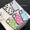 Simple Polka Dots Suitable for Apple 15 Promax Mobile Phone Case Iphone16 Dopamine 12 Acrylic 13 Anti Fall 14