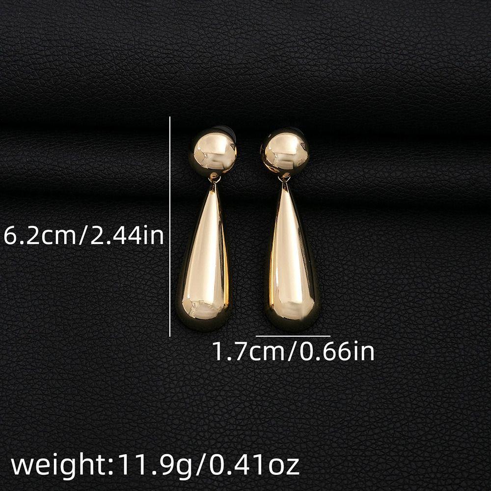 Irregular Teardrop Earrings Modern Design Oval Drop Earrings Lightweight Geometric Earrings  Girl