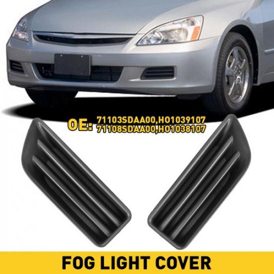 Front Bumper ert Fog Light Cover Left+Right Fit 2006-2007 Honda Accord