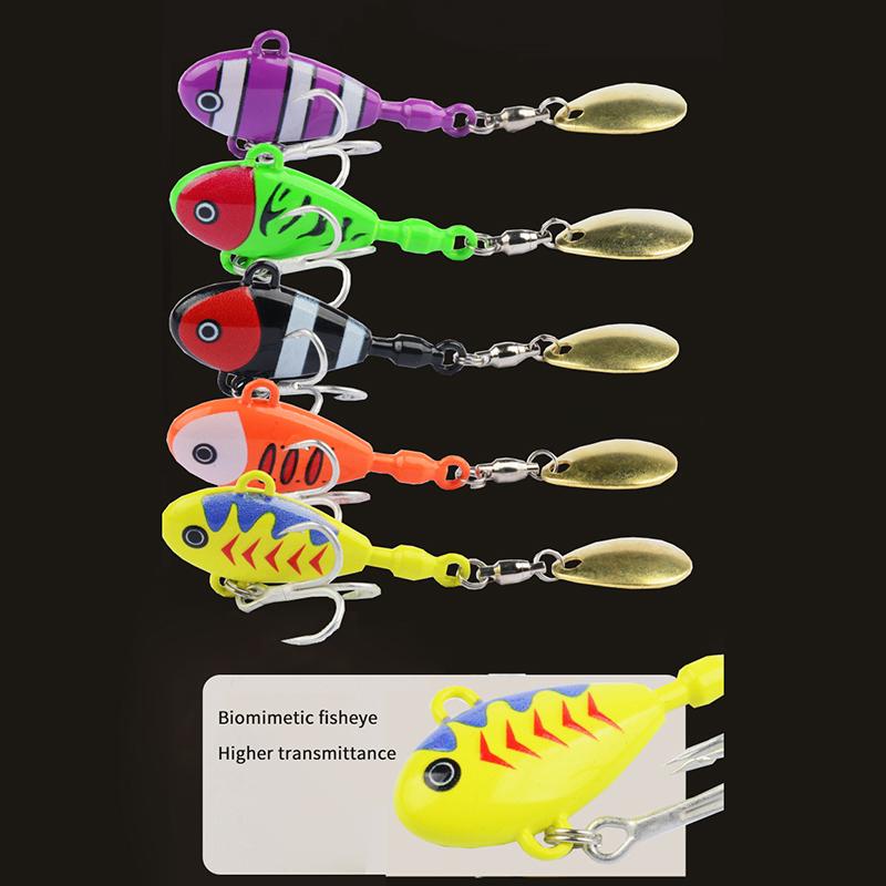 Durable 3D Printed Zinc Alloy Fishing Lures With 360 Degree Rotating Glitter Perfect For Freshwater Saltwater Fishing