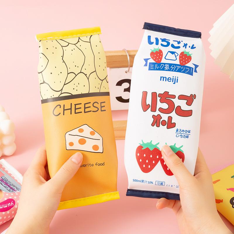Creative Simulation Snack Pencil Case School Pencil Bag Cute Pen Case Boy Student Pen Bag Kid Stationery Bag Fun Storage Bag