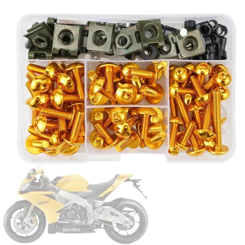 

190PCS Motorcycle Windscreen Fairing Bolts Fastener Clip Screws Kit For SUZUKI GSXR 600 750 1000 K1 K2 K3 K4 K5 K6 K7 K8 K9 K10