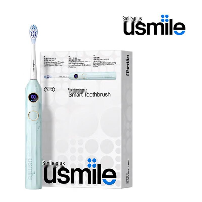 Smile Plus U-Smile Electric Toothbrush Y20: Unisex Couple Model with Smart Screen & Voice Features in Gift Box Set