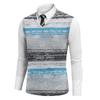 Chaleco de punto sin mangas con cuello en V y estampado de moda para hombre